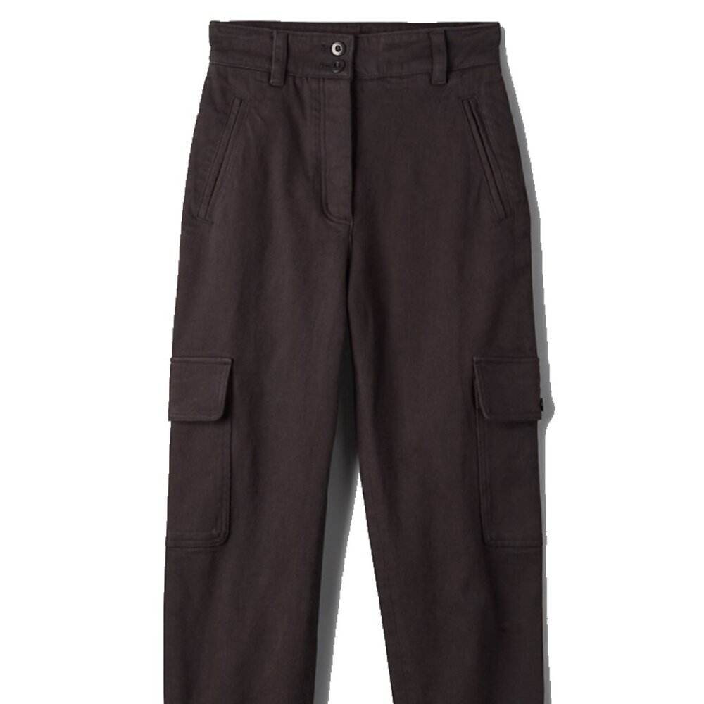 Black Wilfred Free cargo pant with Button Fly Size 8